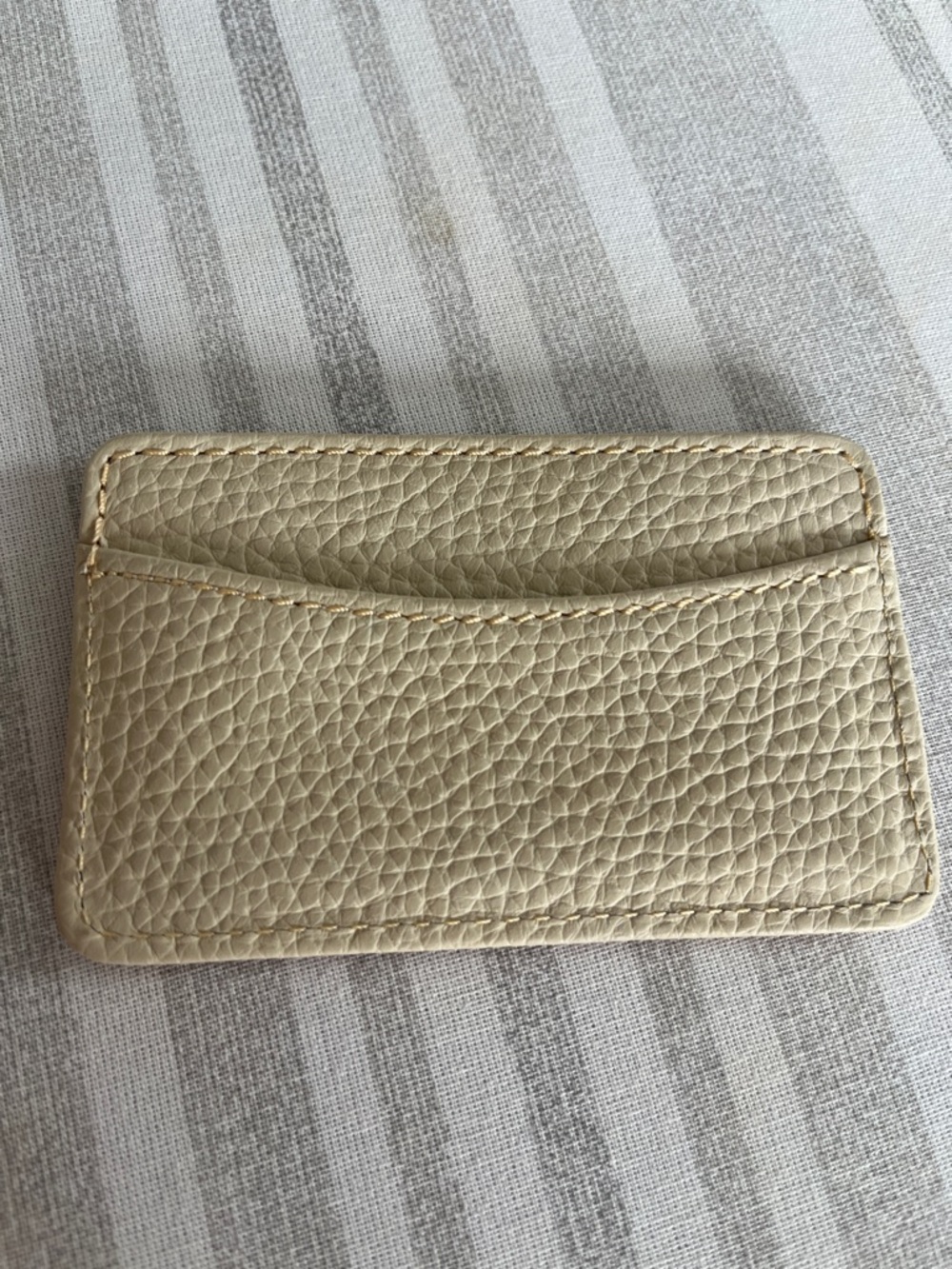 Dooney and Bourke Card Holder - Tan and Cream Leather - Picture 2 of 5
